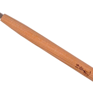 Michihamono Kurz gebogenes Werkzeug, 6 mm, mit Doppelkanten-Schnitzmeißel, für die Holzbearbeitung