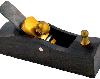 Michihamono Woodworking Carpenters Tool 14mm Flat Japanese Mini Hand Plane, with High Speed Steel Blade, to Smooth Out Wood