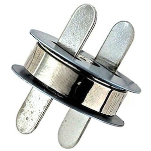 Craft Sha Leathercraft Sewing 20mm Round Silver Leatherwork Fastener Magnetic Snap Clasp Button, to Fasten Leather Purses, Clothes, & Bags
