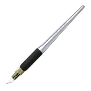 NT Cutter D500GP Precision Art Knife Aluminium Grip Craft Tool x10 Spare Blades Replaceable Carbon Steel Blades for Modeling Paper Cutting