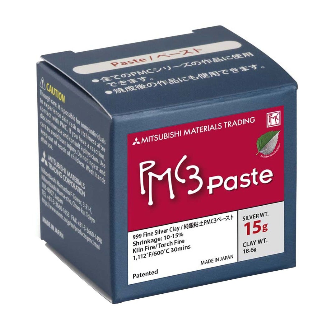 Precious Metal Clay Thin Styling PMC3 Paste 999 Fine Silver Clay, With