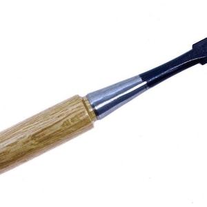 Topman japanskt träsnideriverktyg 15 mm rak kant träbearbetning platt snickarhylsa, med bågformat trähandtag, för träsnideri