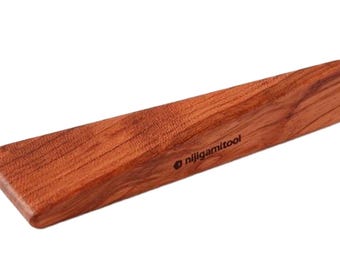 Nijigami Leather Edge Burnisher Slicker Small Bubinga Wood Leathercraft