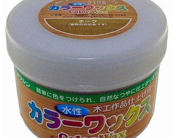 Washin Paint Color Wax 200g Tallado en madera Acabado de madera a base de agua Teca marrón claro Secado rápido Pasta de tinción japonesa Polaco, para carpintería