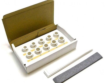 PMC Precious Metal Clay 10 Piece Ring Sizing Pellets Jewelry Making Tools Set 20mm, with Ceramic Tape, to Shape Silver Clay Rings