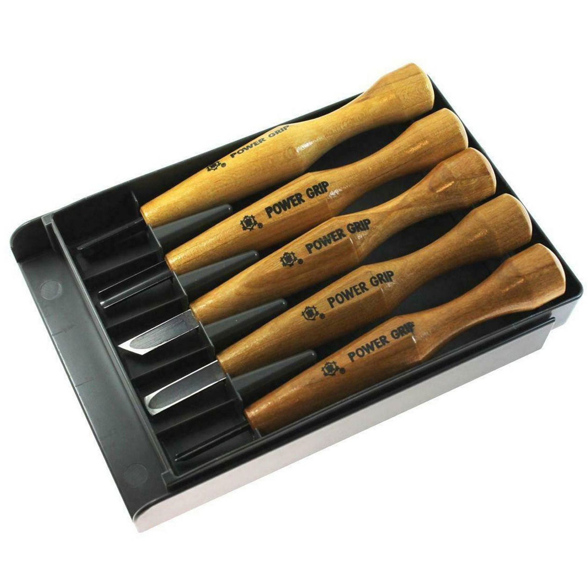 Mikisyo Power Grip Woodcarving 7-Piece Set Gouges & Chisels Wood Carving  Tool Kit, with Red Beech Wood Handles, for Woodworking
