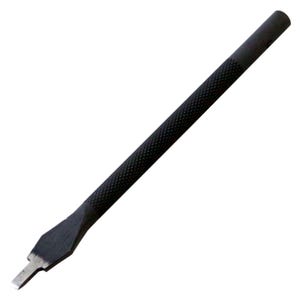 Seiwa Deluxe Leathercraft Single Prong Thonging Chisel 1x3mm Leather Lacing Hole Punching Tool, with Non-Slip Handle, for Leatherworking