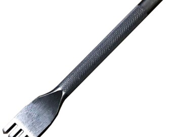 Oka Diamond Hole Punch 4.5mm 4 Prongs Leathercraft Stitch Punch Pricking Iron Leather Stitching Chisel Leatherworking Hand Sewing Tool