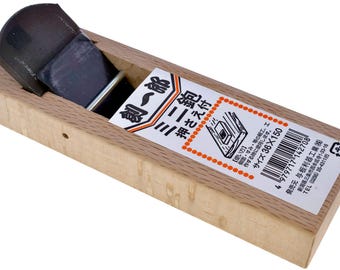 Soichiro Japanese Mini Kanna Small Wood Plane 36mm SK-5 Blade Carpentry Tool with Oak Handle Ideal for Detailed Woodworking and Joinery Work