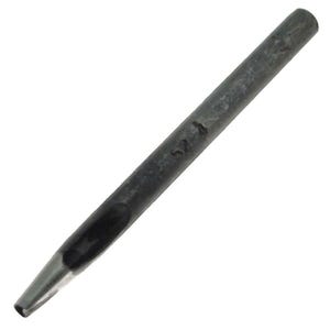 Herramienta Kyoshin Elle para marroquinería, perforadora de cuero con forma personalizada n.° 3, pequeña lágrima izquierda de 6 x 4 mm, para añadir agujeros decorativos en marroquinería.
