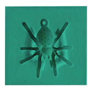 Stampo a pressione per gioielli in argilla argentata PMC, 25 mm x 25 mm, stampo per ciondolo ragno, per argilla di metallo prezioso