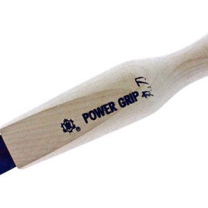 Herramienta japonesa para tallar madera Mikisyo Power Grip, gubia en U redonda de 15 mm con mango de madera, para tallar canales en carpintería.