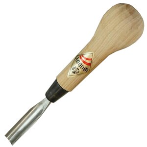 Michihamono Holzschnitzerei Handwerkzeug Woody Meißel Groß 15 mm Gerade Holzschnitzerei U Gouge, mit Hochgeschwindigkeitsstahlklinge, für die Holzbearbeitung