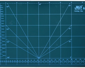 Leathercraft Tool 450x300mm A3 PVC Double Sided Grid Pattern Cutting Mat