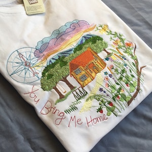 T-shirt ricamata: Home - Organico