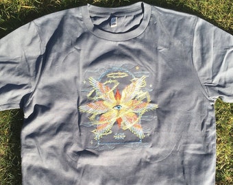 Embroidered T-Shirt : Angels Fly - Merch - Organic