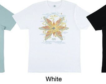 Embroidered T-shirt : Angels Fly - Merch - Organic - Etsy