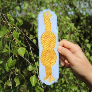 Rope Embroidered art patch
