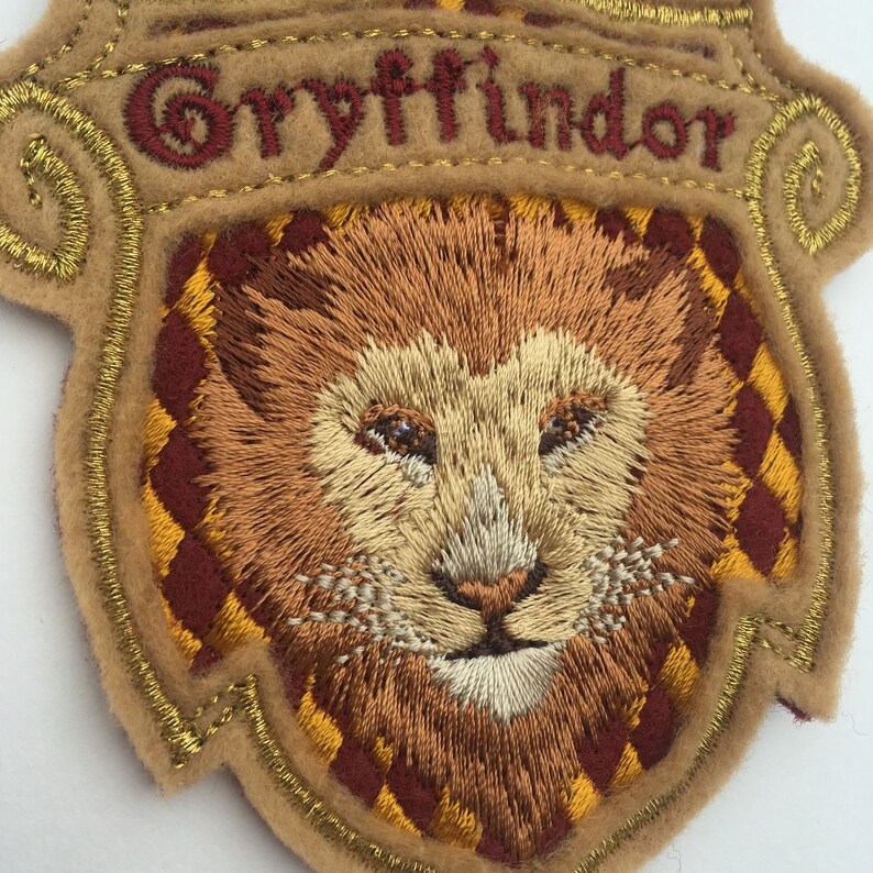 Embroidered Patch Gryffindor House Crest Harry Potter Etsy
