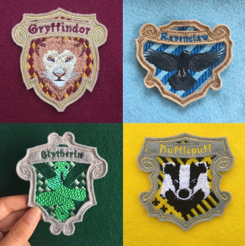 Embroidered Patch: Hogwarts Crest Back Patch Harry Potter Hogwarts Emblem