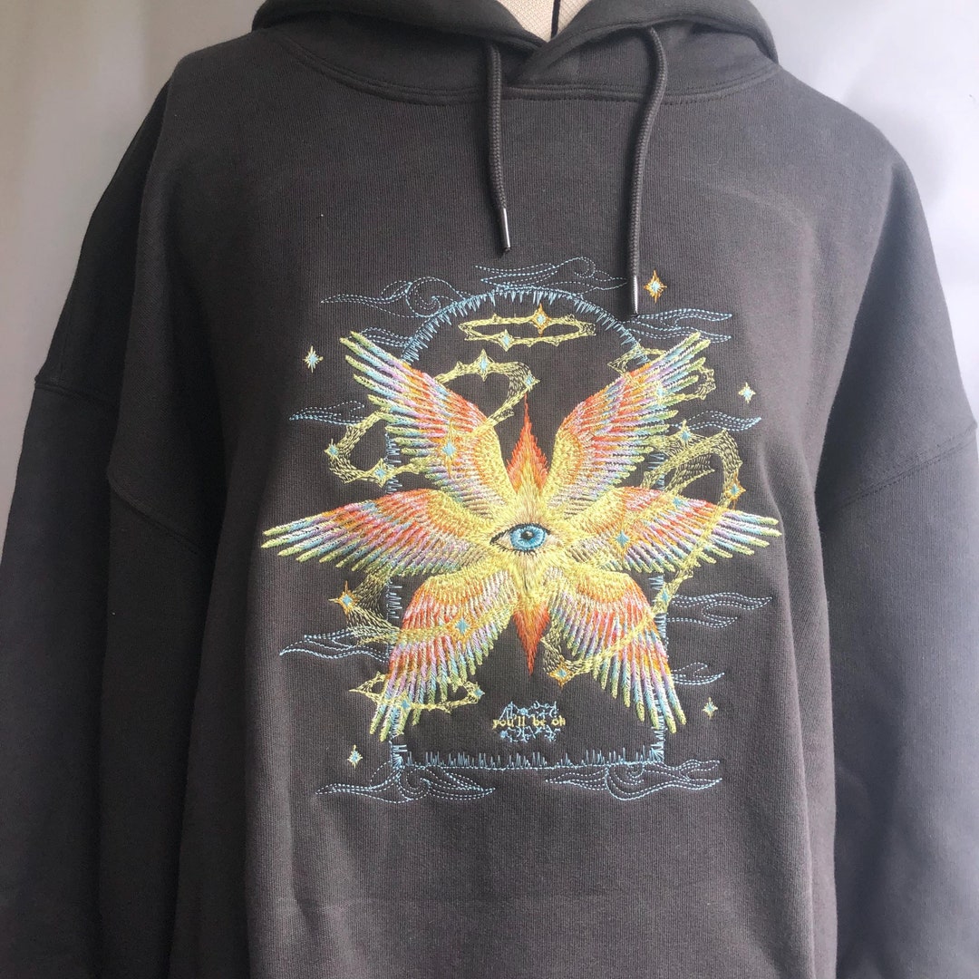 [GRAVER]★OF ANGEL FLOWER SWEATSHIRT UNISEX]OF Angel Flower Sweatshirt - GRAVER | 60% - Asian