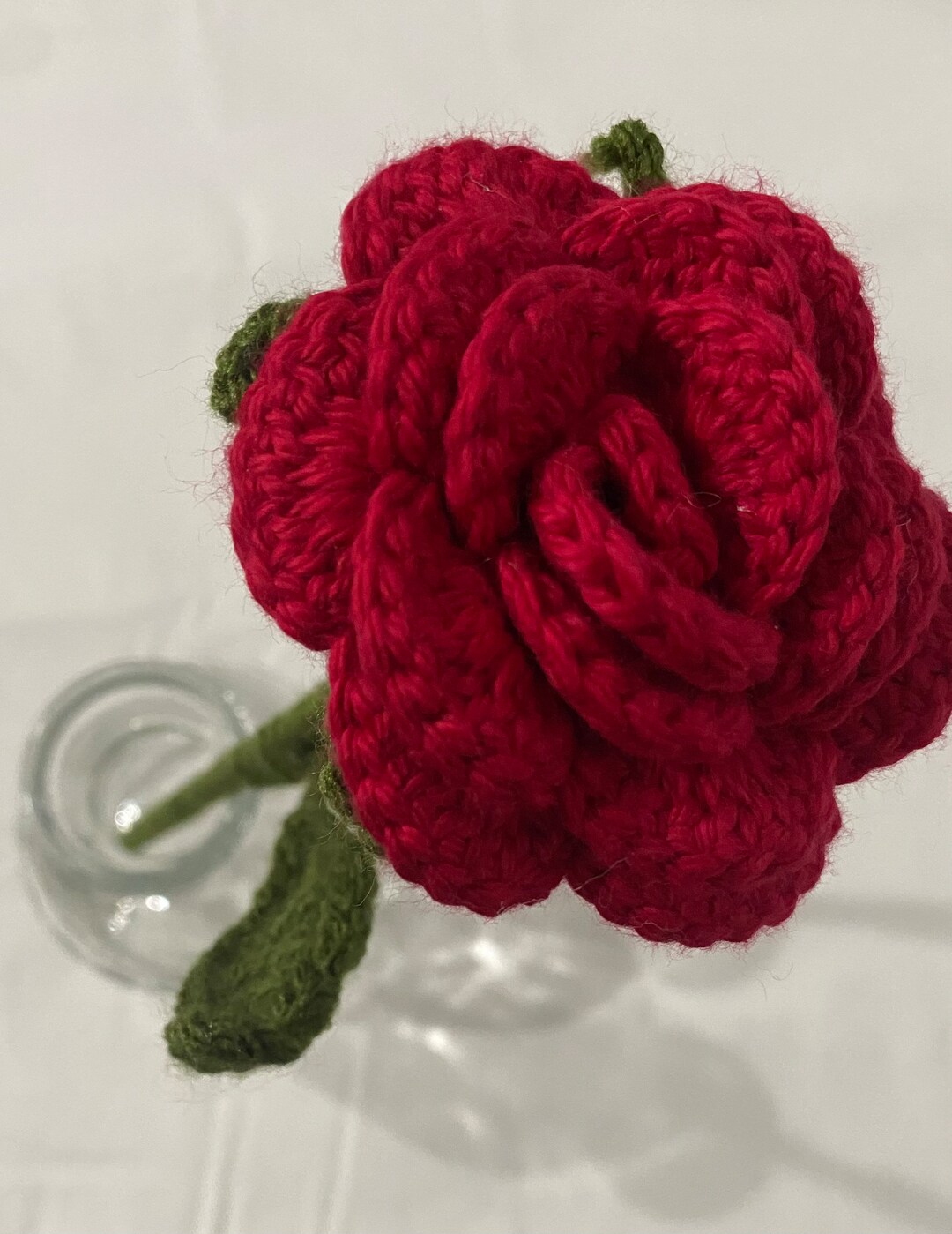 Crochet Red Roses - Etsy