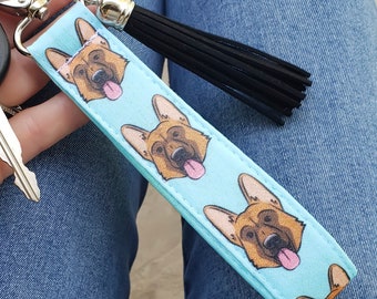 Schäferhund Schlüsselanhänger | Schäferhund Geschenke | Schäferhund Schlüsselanhänger | Schäferhund Lanyard Hundeliebhaber Schlüsselanhänger Schlüsselanhänger