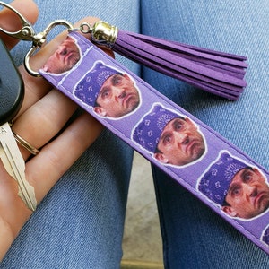 Prison Mike Keychain Wristlet | Michael Scott | Office Gifts for Best Friend | Dwight | Dementors | Funny Gift for Coworker | Dundie Awards