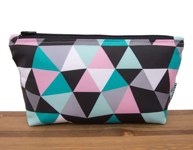 Geometric Bag Cute Makeup Bag Set Make up Bag Makeup Etsy