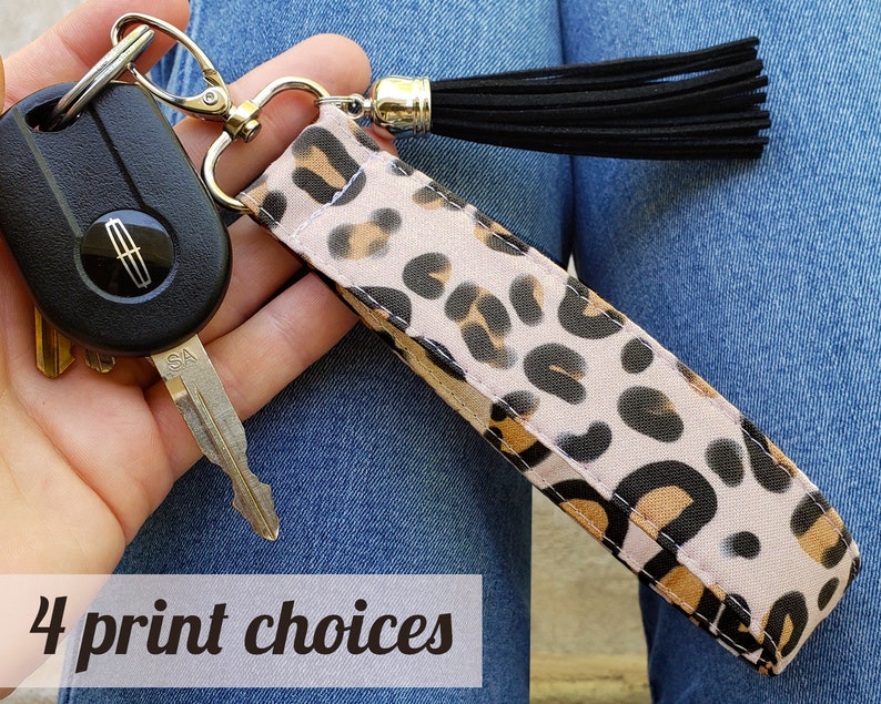 Cheetah Print Keychain | Sweet 16 Gift for Sister | Leopard Print Key ...