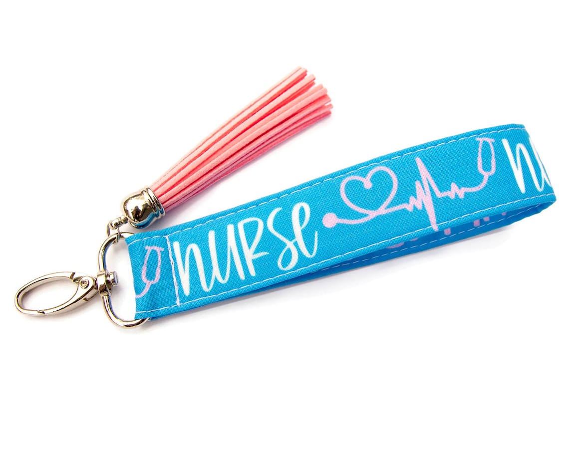 Nurse Keychain Wristlet Nurse Gift Nurse Key Fob Nurse Etsy