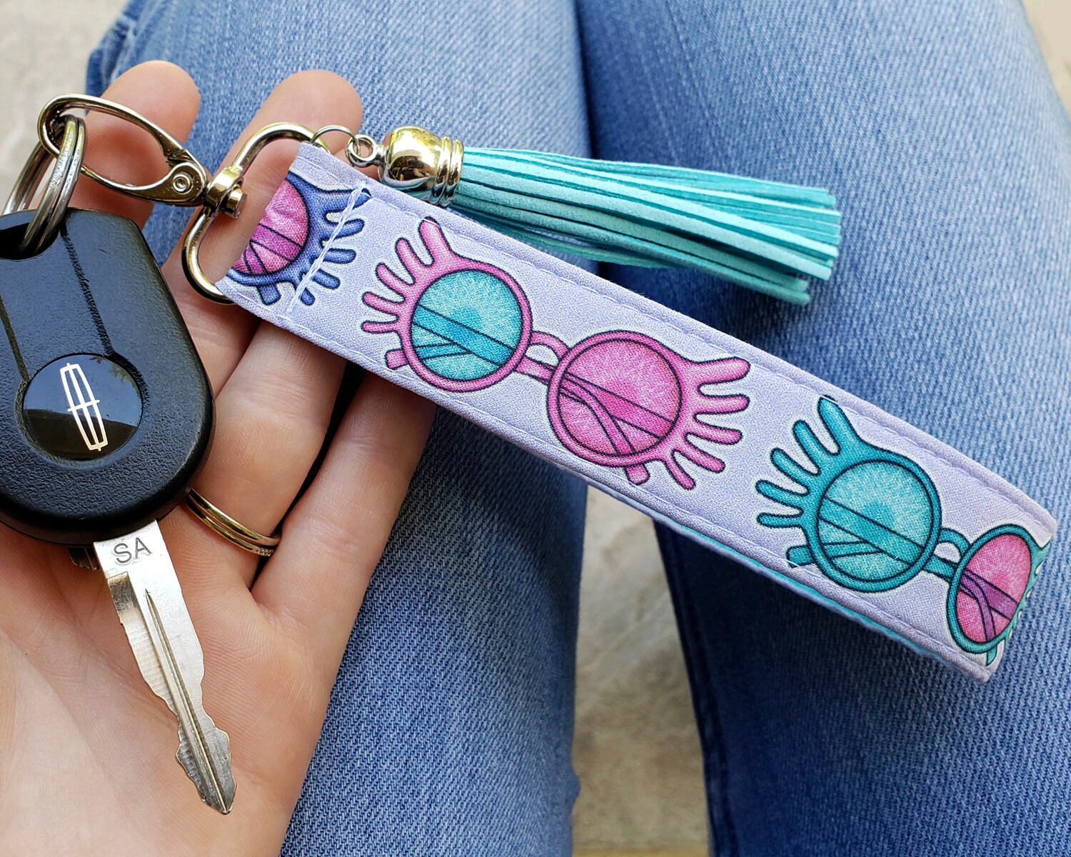 Spectrespecs Key Fob Love Good Keychain Wristlet Stay - Etsy