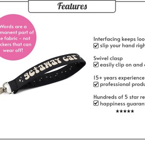 Getaway Car Keychain Wristlet | Cute Key Fob Lanyard | Trendy Car Accessories for Women | Funny Birthday Gift for Best Friend image 5