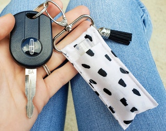 BuitBoll Stretchy Wristlet Keychain - Woven Nylon Lanyard Strap For Keys, Wallet, ID, Hands Free Carry, Watermelon Red