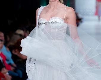 Tulle skirt white vocation dance skirt