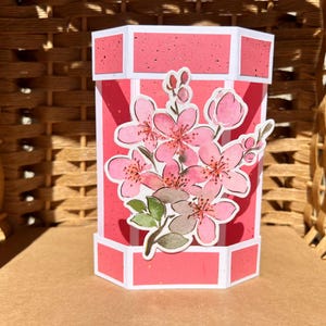 Carte pop-up support de groupe, carte pop-up support de groupe joyeux anniversaire, carte pop-up support de groupe floral, carte pop-up support de groupe interactive 3D