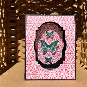 Carte pop-up tente, carte tente pop-up joyeux anniversaire, carte tente pop-up florale, carte tente pop-up interactive 3D, papillons, cartes papillon 3D