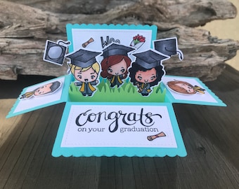 Graduation Pop Up Box Card: Congrats Card