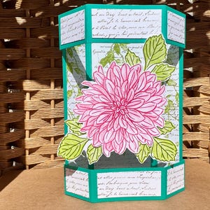 Carte pop-up support de groupe, carte pop-up support de groupe joyeux anniversaire, carte pop-up support de groupe floral, carte pop-up support de groupe interactive 3D