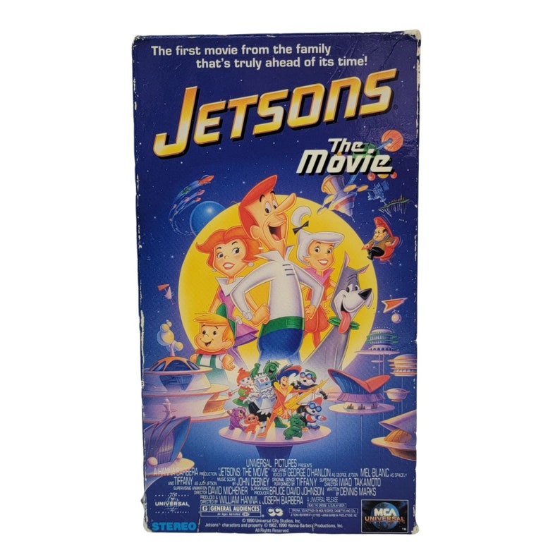 Jetsons the Movie VHS Vintage 1990 Animated Cartoon Kids Movie Etsy UK