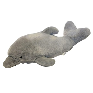VTG 90s Douglas Little Cuddlers Dolphin Plush 17&quot; Gray Realistic Stuffed Animal Toy Sealife Flipper Ocean Beach Vintage 1993 Gift Plushie