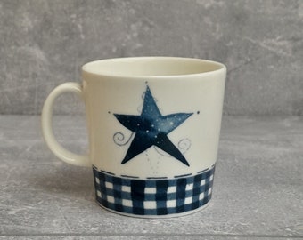 Arabia Blue Star Mug, design by Minna Immonen