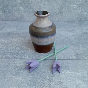 Ceramic Vase by VEB Haldensleben 3069. German Pottery Vintage 70s