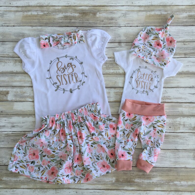 Personalized baby gifts Girl Floral Outfit Personalized Coming Etsy