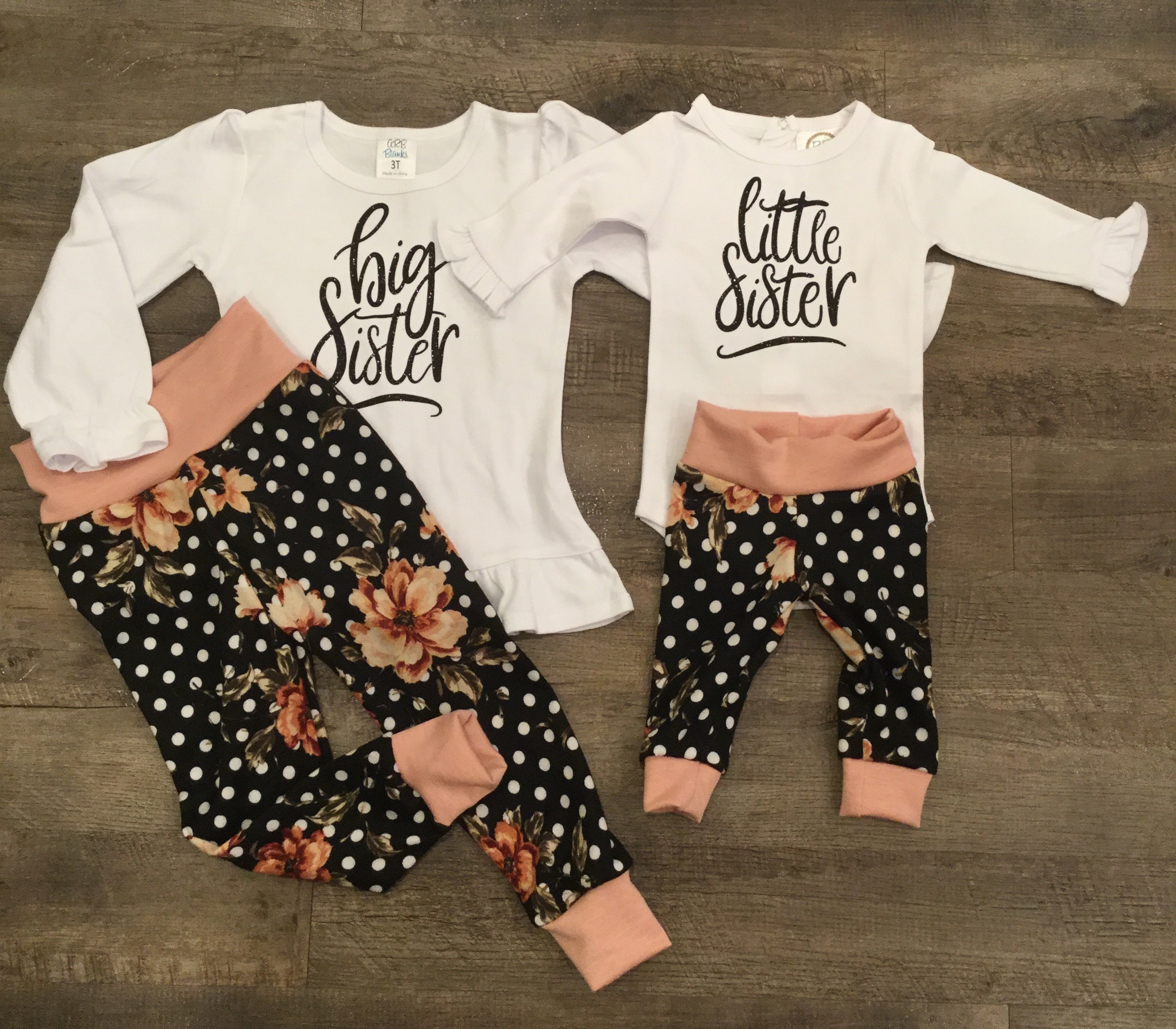 Big sister little sister matching sibling outfit / gender | Etsy