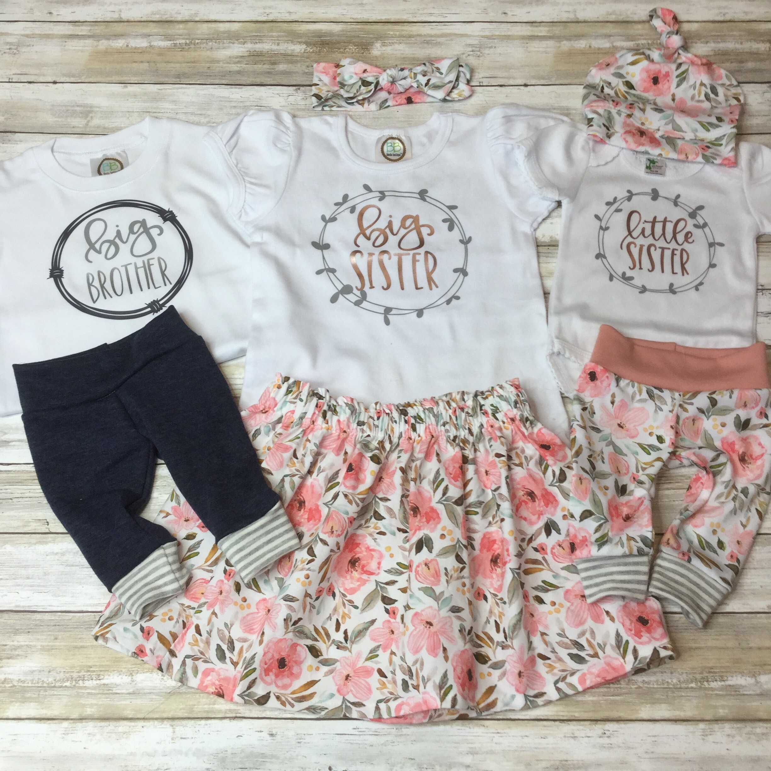 Personalized baby gifts Girl Floral Outfit Personalized Coming Etsy