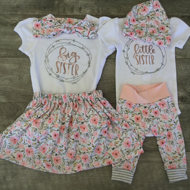 Personalized baby gifts Girl Floral Outfit Personalized Coming Etsy