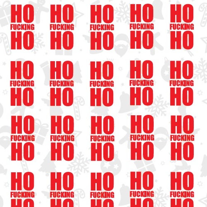Rude Christmas Wrapping Paper 