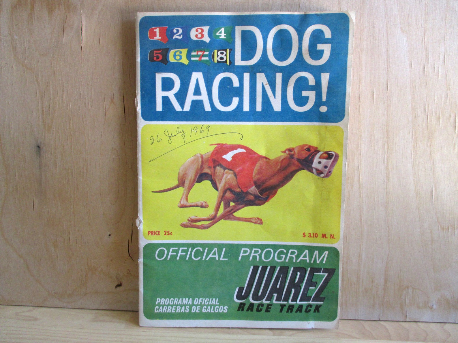 1960s Greyhound Dog Racing Program from the Juarez Race Track Etsy