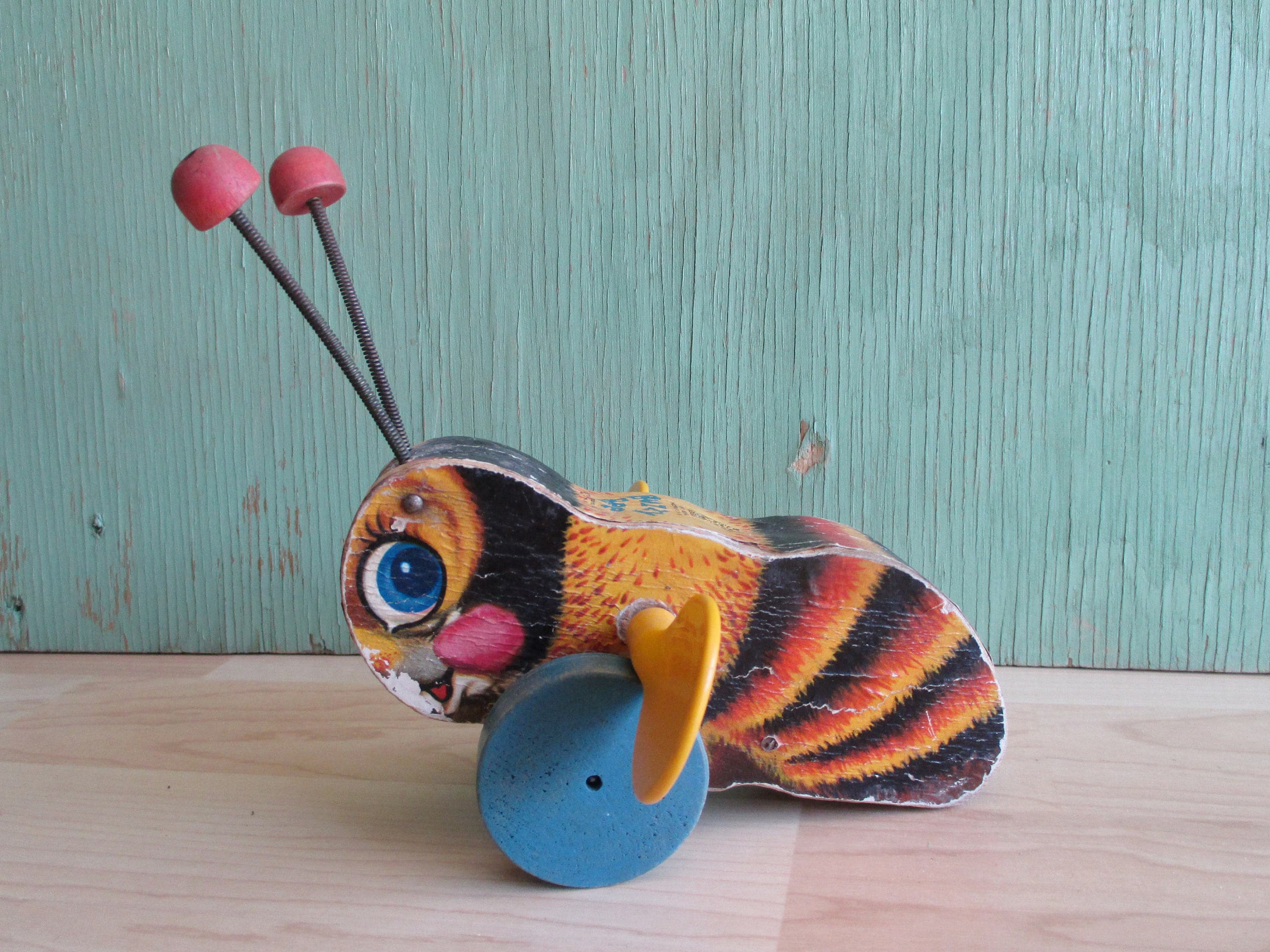 Vintage Pull Toy Fisher Price Buzzy Bee from the 1950's | Etsy